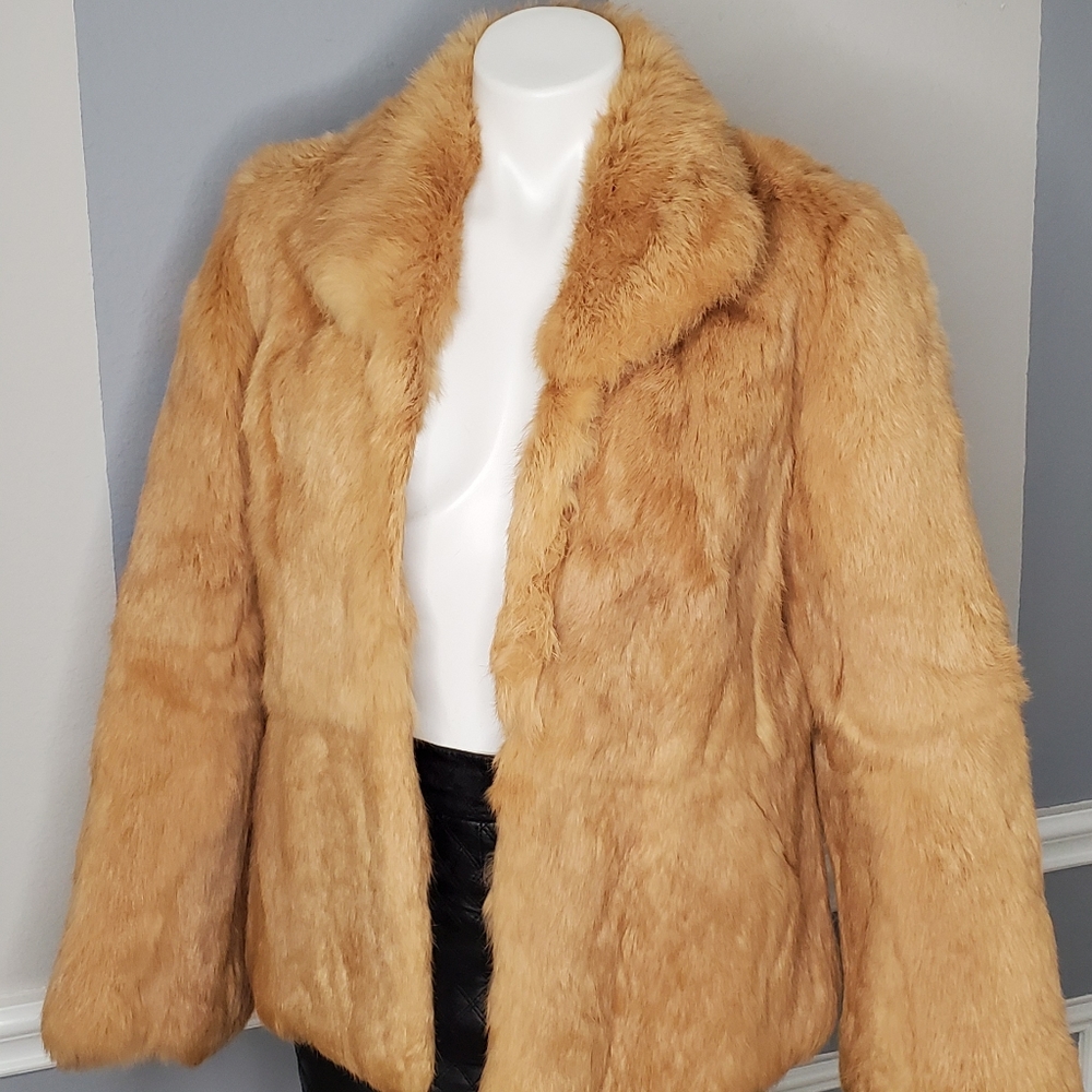 Vintage Authentic Rabbit Fur Coat